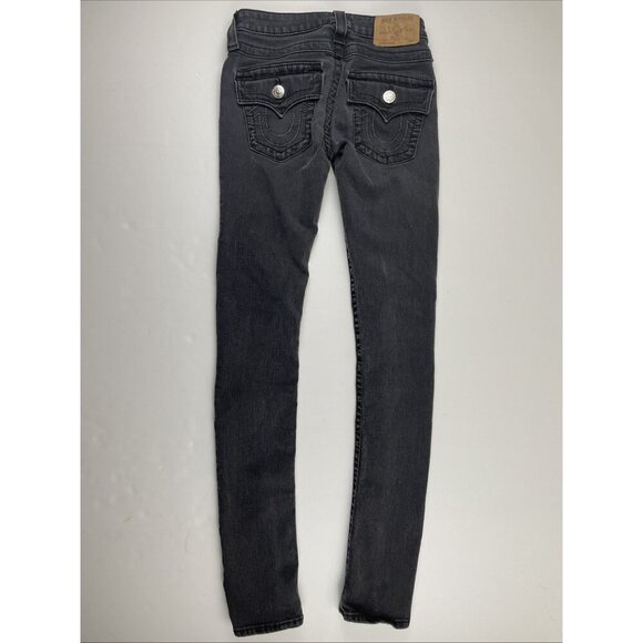 TRUE RELIGION Jeans Skinny Flap Women’s 24 Mid Rise Cotton Blend Stretch - Picture 3 of 12